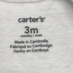 Body Carters Talle 3 meses algodón blanco liso musculosa -1 - Baby Back Sale SAS