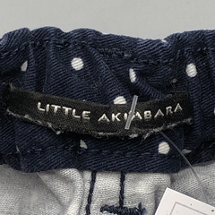 Pantalón Little Akiabara Talle 9 meses azul - lunares blancos - Largo 38cm - Baby Back Sale SAS