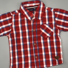 Camisa Minimimo Talle M (6-9 meses) cuadrillé rojo blanco - comprar online