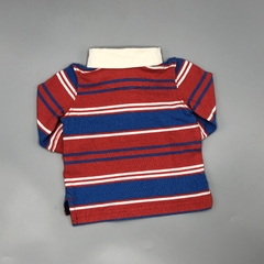 Segunda Selección - Buzo liviano Carters Talle 3 meses algodón rayas rojo azul 47 bordado (sin frisa) en internet