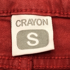 Pantalón Crayón Talle S (3-6 meses) gabardina rojo localizado (30 cm largo) - Baby Back Sale SAS