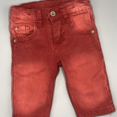Pantalón Crayón Talle S (3-6 meses) gabardina rojo localizado (30 cm largo) - comprar online