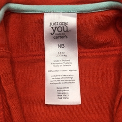 Segunda Selección - Saco Carters Talle NB (0 meses) algodón rojo botones brillo corazones (sin frisa) - tienda online
