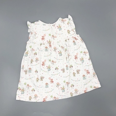 Segunda Selección - Vestido Baby Cottons Talle 9 meses algodón blanco nene disfraz globos volados en internet