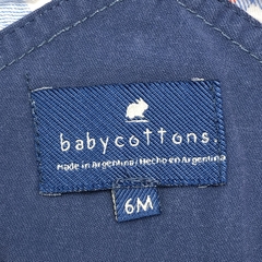 Segunda Selección - Jumper short Baby Cottons Talle 6 meses gabardina cuadrillé - Baby Back Sale SAS