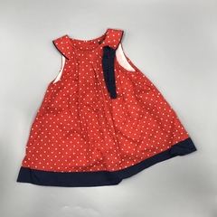 Vestido Little Akiabara Talle 9 meses rojo lunares - azul