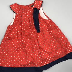 Vestido Little Akiabara Talle 9 meses rojo lunares - azul - comprar online