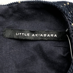Vestido Little Akiabara Talle 9 meses corderoy negro linares tablas costura roja - Baby Back Sale SAS