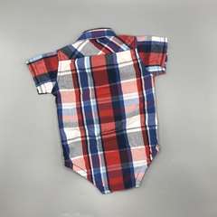 Camisa body Minimimo Talle M (6-9 meses) cuadrillé azul rojo en internet