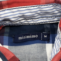 Camisa body Minimimo Talle M (6-9 meses) cuadrillé azul rojo - Baby Back Sale SAS