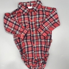 Camisa body Cheeky Talle L (9-12 meses) cuadrillé rojo azul blanco - comprar online