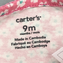 Segunda Selección - Saquito Carters Talle 9 meses algodón liviano rosa florcitas blancas en internet