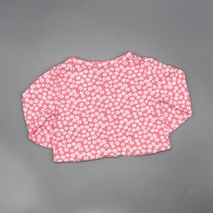 Segunda Selección - Saquito Carters Talle 9 meses algodón liviano rosa florcitas blancas - comprar online