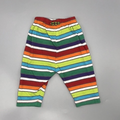 Segunda Selección - Legging Owoko Talle XS (3-6 meses) algodón rayas multicolor (33 cm largo) en internet