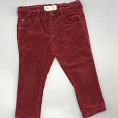 Segunda Selección - Pantalón Zara Talle 12-18 meses corderoy bordeaux (42 cm largo) - comprar online