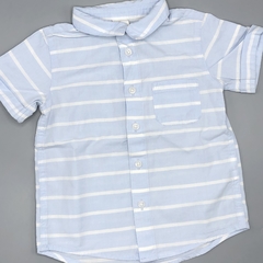 Camisa HyM Talle 9-12 meses celeste rayas - comprar online