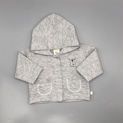 Segunda Selección - Conjunto Pandy Talle XS (0-3 meses) algodón gris textura rombos (campera y jogging 29 cm largo) - comprar online