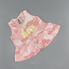 Musculosa Minimimo Talle S (3-6 meses) camuflado rosa