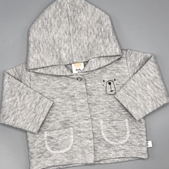 Segunda Selección - Conjunto Pandy Talle XS (0-3 meses) algodón gris textura rombos (campera y jogging 29 cm largo) en internet