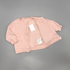 Segunda Selección - Campera HyM Talle 1-2 meses algodón rosa claro (con frisa) en internet