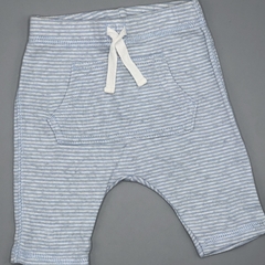 Segunda Selección - Legging Carters Talle NB (0 meses) rayas celeste jaspeado gris (24 cm largo) - comprar online