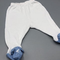 Segunda Selección - Ranita Cheeky Talle NB (0 meses) algodón blanco combinado celeste ositos (28 cm largo) - tienda online