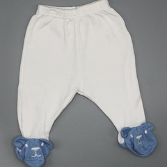 Segunda Selección - Ranita Cheeky Talle NB (0 meses) algodón blanco combinado celeste ositos (28 cm largo) - comprar online