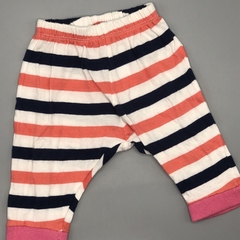Segunda Selección - Legging Owoko Talle 0 (0 meses) algodón rayas rosa azul blanco )29 cm largo) - comprar online
