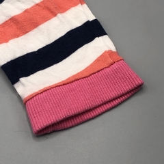 Segunda Selección - Legging Owoko Talle 0 (0 meses) algodón rayas rosa azul blanco )29 cm largo) - tienda online
