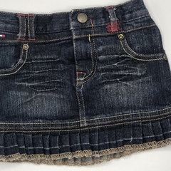 Pollera Tommy Hilfiger Talle 12 meses jean azul oscuro tablas (con bombachudo) - comprar online