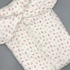 Portaenfant Old Bunch Talle Único algodón blanco flores rosa botones (60 cm x 40 cm) - comprar online