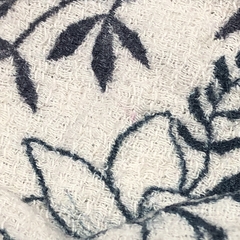 Segunda Selección - Camisola Zara Talle 3-4 meses lino beige flores lila celeste botones madera en internet
