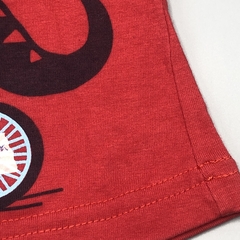 Segunda Selección - Remera Yamp Talle 9 meses algodón rojo dino bici - tienda online