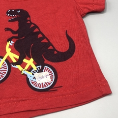 Imagen de Segunda Selección - Remera Yamp Talle 9 meses algodón rojo dino bici