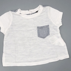 Segunda Selección - Remera Baby GAP Talle 3-6 meses algodón combinado fibrana rayas azul blanco - comprar online