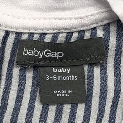 Segunda Selección - Remera Baby GAP Talle 3-6 meses algodón combinado fibrana rayas azul blanco - Baby Back Sale SAS