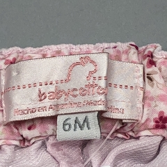 Segunda Selección - Pantalón Baby Cottons Talle 6 meses corderoy fino rosa volados (33 cm largo) - Baby Back Sale SAS