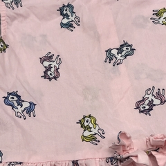 Segunda Selección - Vestido HyM Talle 8-9 años fibrana rosa unicornios - tienda online