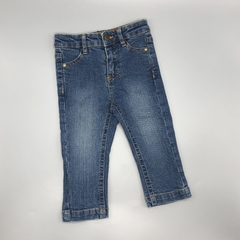 Jeans Gocco Talle 9 -12 meses azul localizado (43 cm largo)