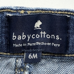 Jeans Baby Cottons Talle 6 meses azul claro recto (33 cm largo) - Baby Back Sale SAS