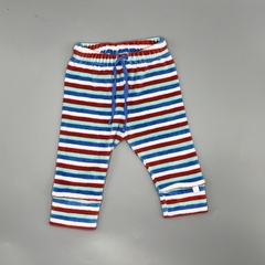 Jogging Cheeky Talle XS (0-3 meses) plush rayas rojo azul balanco (36 cm largo)
