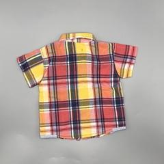 Camisa Minimimo Talle L (9-12 meses) cuadrillé amarillo rojo azul en internet