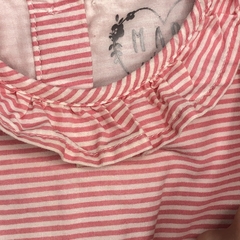 Imagen de Segunda Selección - Vestido Primark Talle 9-12 meses rayas rosa blanco bordado falda