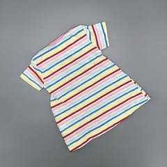Vestido Grisino Talle 1-2 meses algodón rayas multicolor estampa brillo en internet