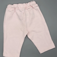 Segunda Selección - Legging Magdalena Espósito Talle 0 meses algodón rosa claro cintura frunce (29 cm largo) - comprar online