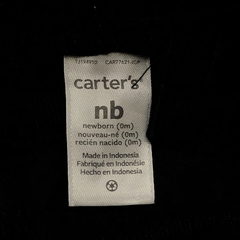 Jumper Carters Talle NB (0 meses) negro corderoy - bolsillo - Baby Back Sale SAS