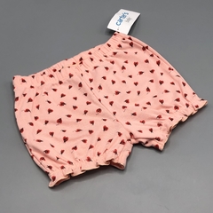 Short Carters Talle 9 meses algodón rosa mariquitas frunce - comprar online