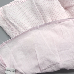 Segunda Selección - Vestido Pioppa Talle 6 meses batista blanca lunares rosa moño - tienda online