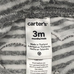 Jogging Carters Talle 3 meses toalla - gris blanco - Largo 31cm - Baby Back Sale SAS