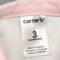 Segunda Selección - Saco Carters Talle 3 meses toalla - blanco lunares rosas - Baby Back Sale SAS